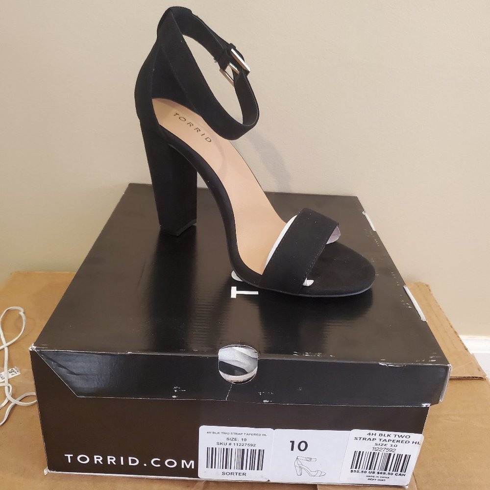 Two Strap Tapered Heel